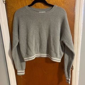 Grey Hollister Knit Sweater